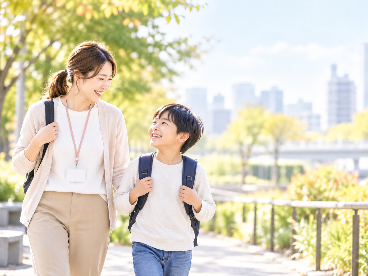 子どもとの外出支援イメージ