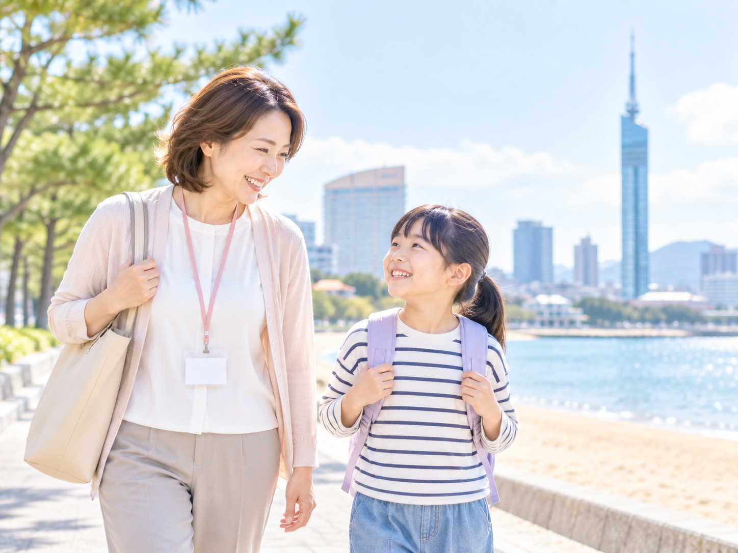 福岡・百道エリアでの外出支援イメージ